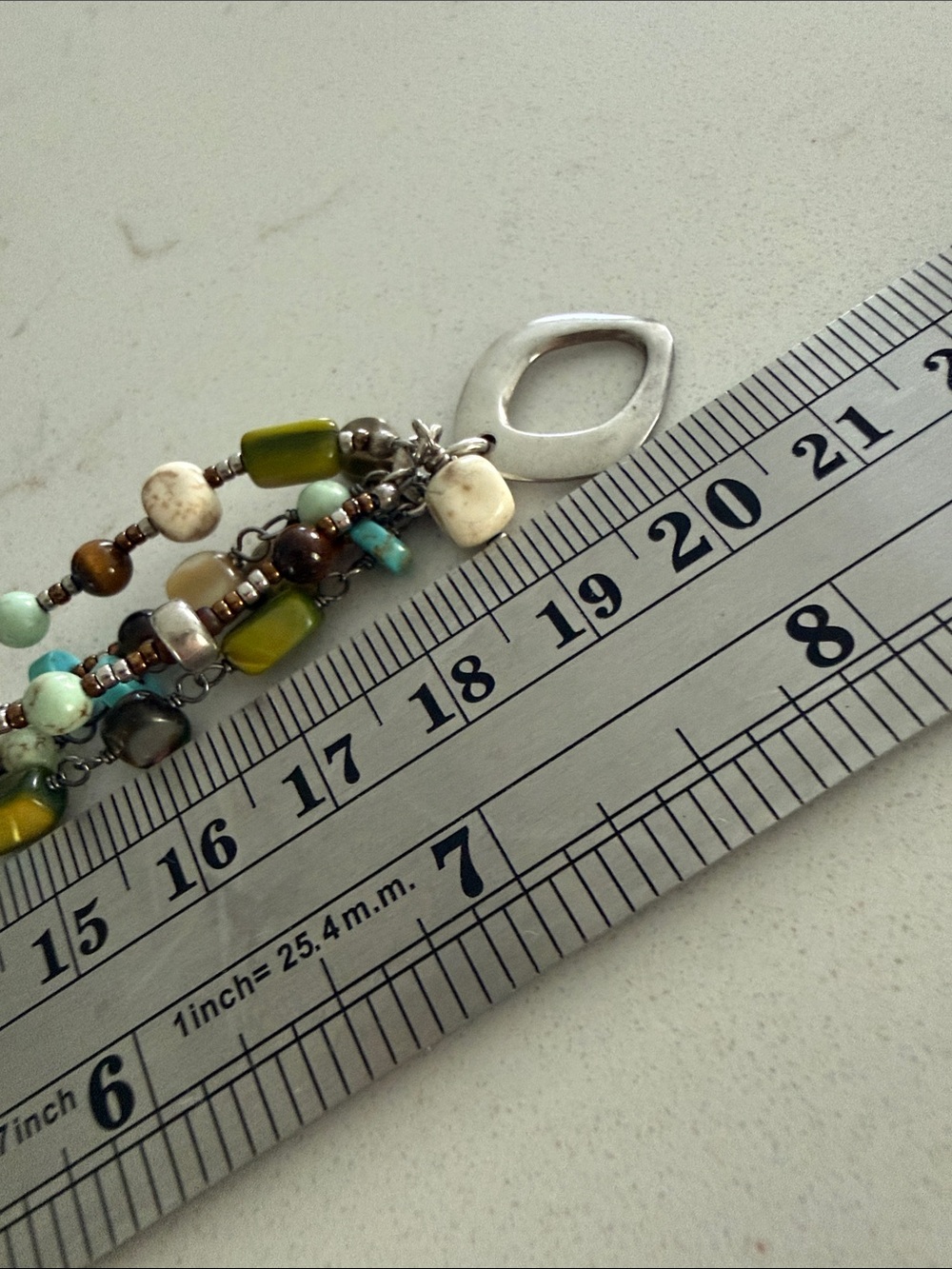 Silpada Sterling Silver, Turquoise, Howlite, Tigers Eye, Bronzite Bracelet B1992 - Picture 7 of 9